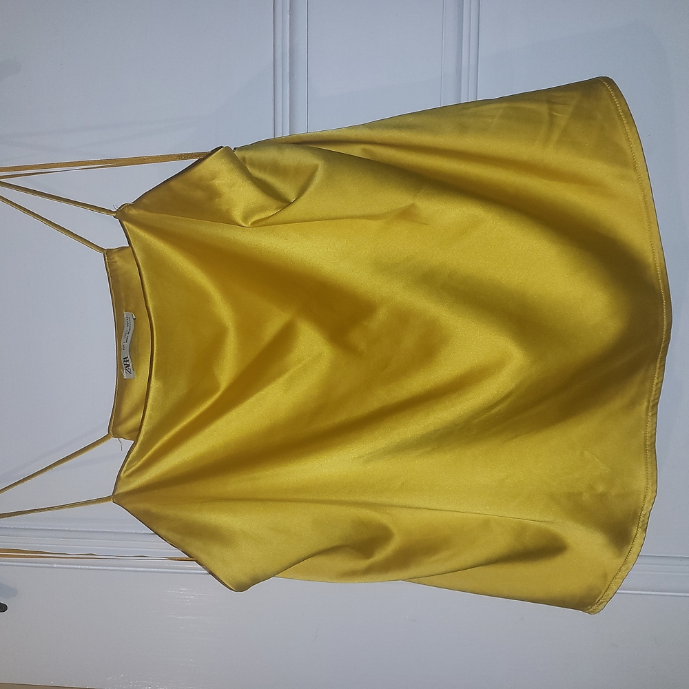 Zara satin tank top